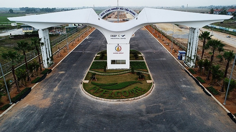 Deep C Quang Ninh Industrial Park looking from above.