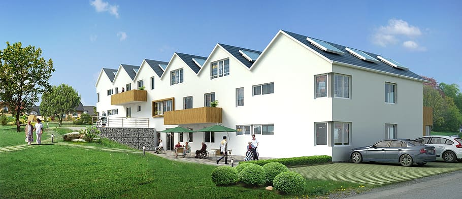 An example of a terraced building.